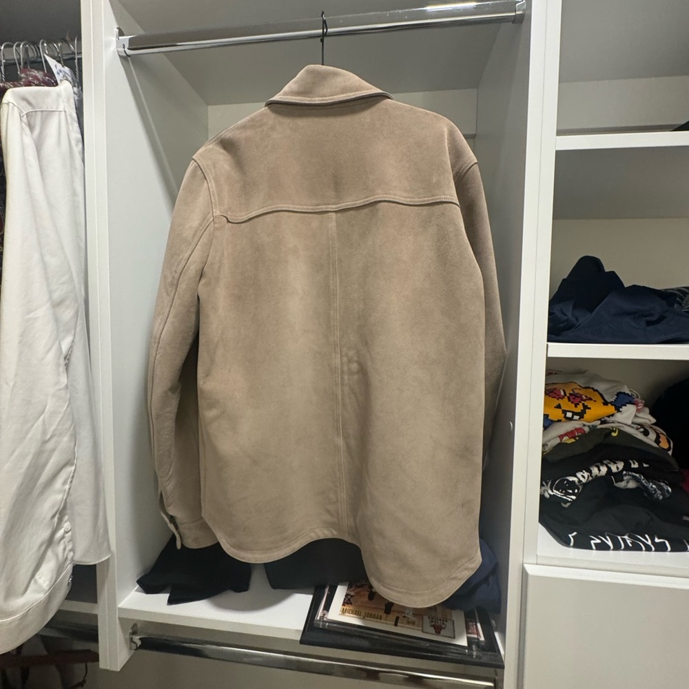 Dior Tan Lightweight Shirt Jacket with Western Flair